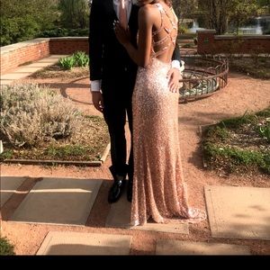 Rose Gold Prom Dress